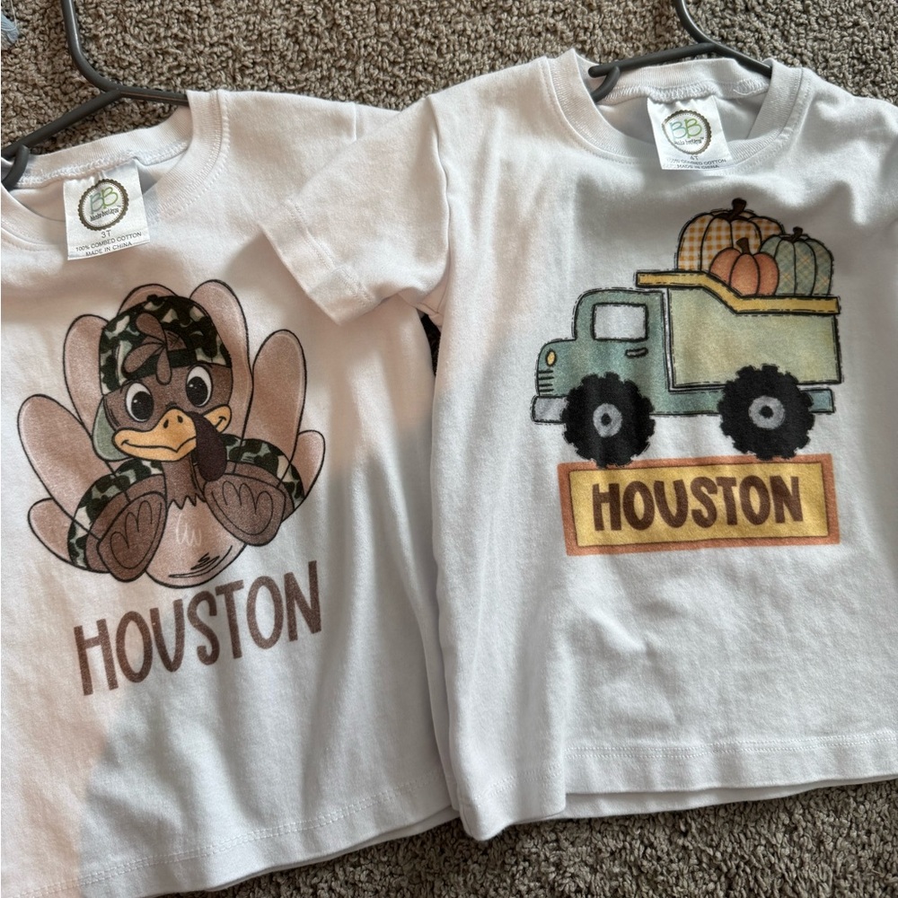 Toddler Tshirts, thanksgiving. “HOUSTON”